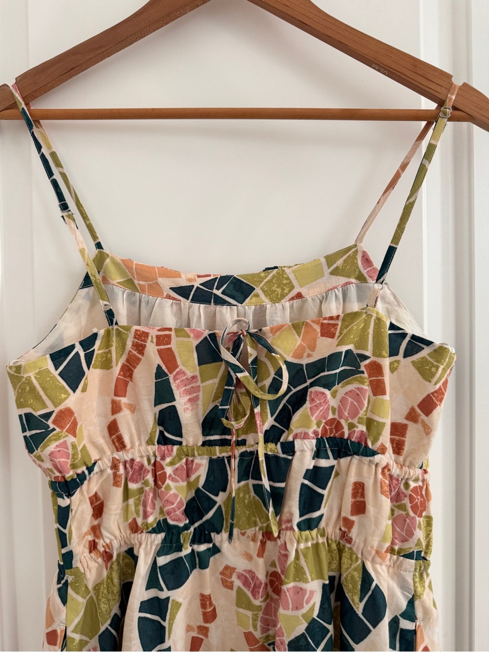 SCOTCH & SODA Floral Gathered A-Line Cotton SundressSleeveless Mosaic SZ S NWOT - Picture 8 of 15